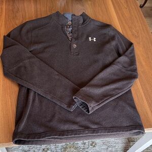Under Armour Dark Brown Button-Up Sweater